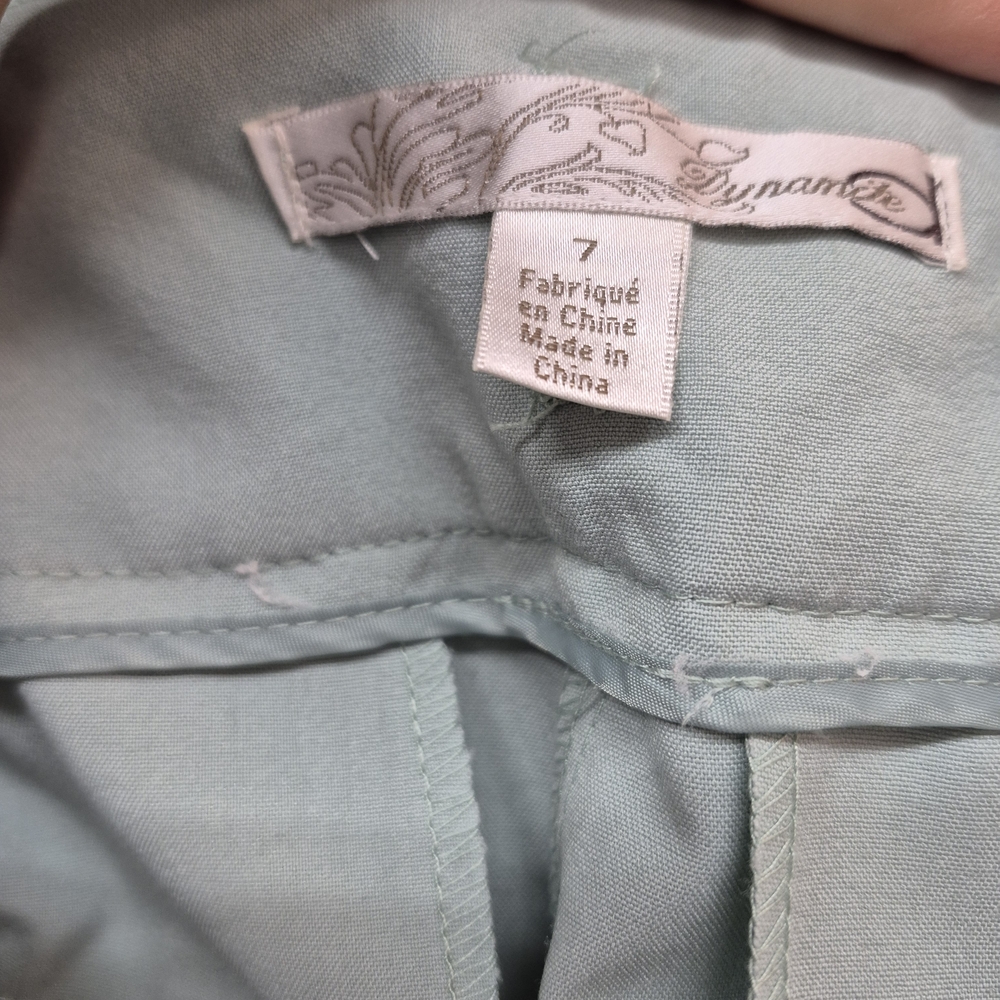 Dynamite Mint Green Slim Dress Pants Size 7 - Picture 5 of 5